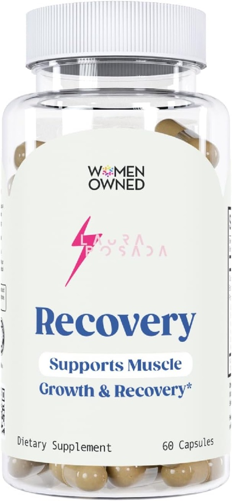Laura Posada Post- workout Inddrivelse ømhed Supplement 60 Kapsler Muscle Repair & Growth for Optimal Fitness Performance - 100% Natural Non- GMO, Lavet i USA