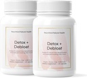 Nourised Natural Health Detox + Debloat - Milk Thistle & Mælkebøtte Root Vegan tillæg for kvinder - Bloating Relief & fordøjelsesstøtte - 120 kapsler