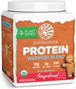 Organic Plant Based Protein Powder 124; Vegan Organic Protein Powder Gingerbread Flavored with BCAA Aminoacids & Hemp Seed Pea Blend Budd124; Non- GMO Soy Dairy Filler & Gluten Free (Gingerbread, 15 Servere)