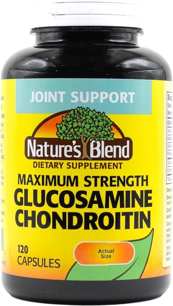 Glucosamin Chondroitin Maksimum Styrke 120 Kapsler efter naturens blend