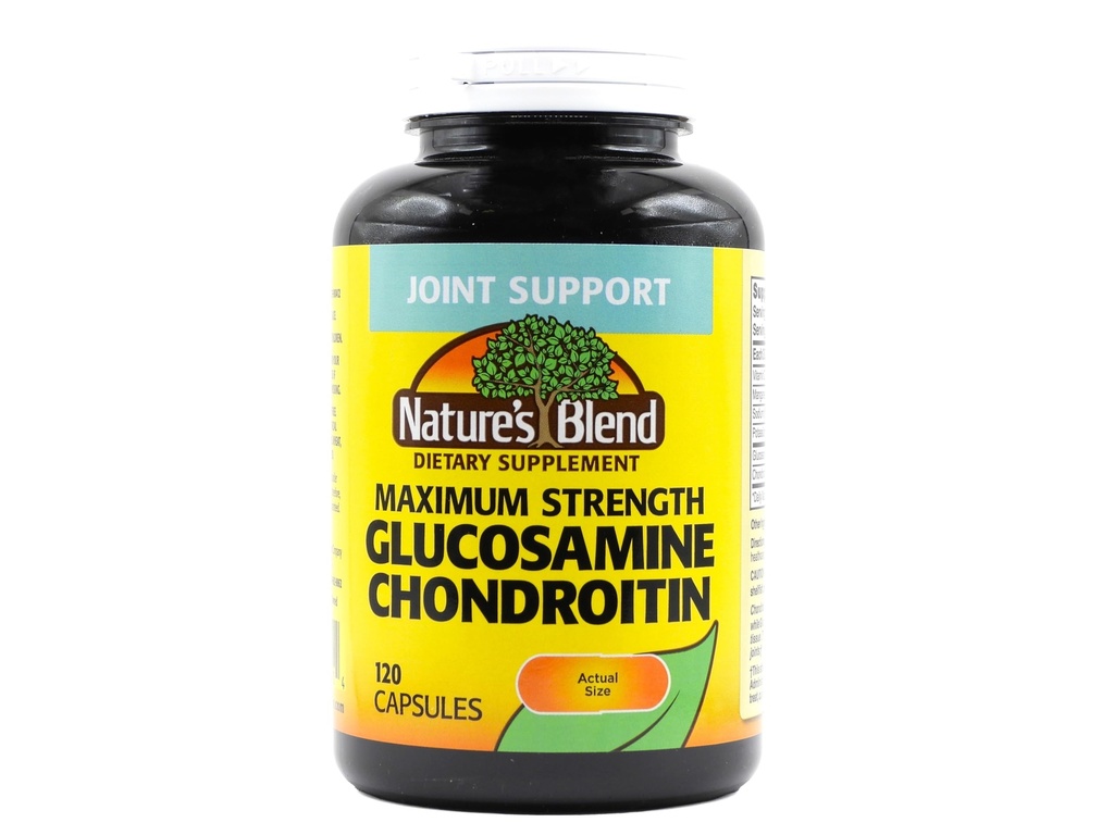 Glucosamin Chondroitin Maksimum Styrke 120 Kapsler efter naturens blend