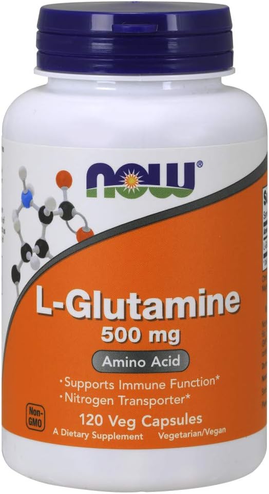 Now Foods L- Glutamin 500mg - 120 ct (pakke med 2)