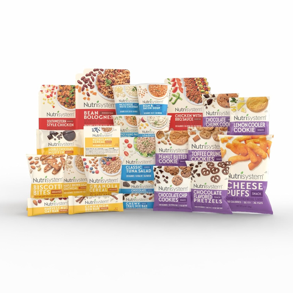 Nutrisystem ® Kickstart Balanceret 7-dages vægttab kit med 28 lækre måltider og snacks