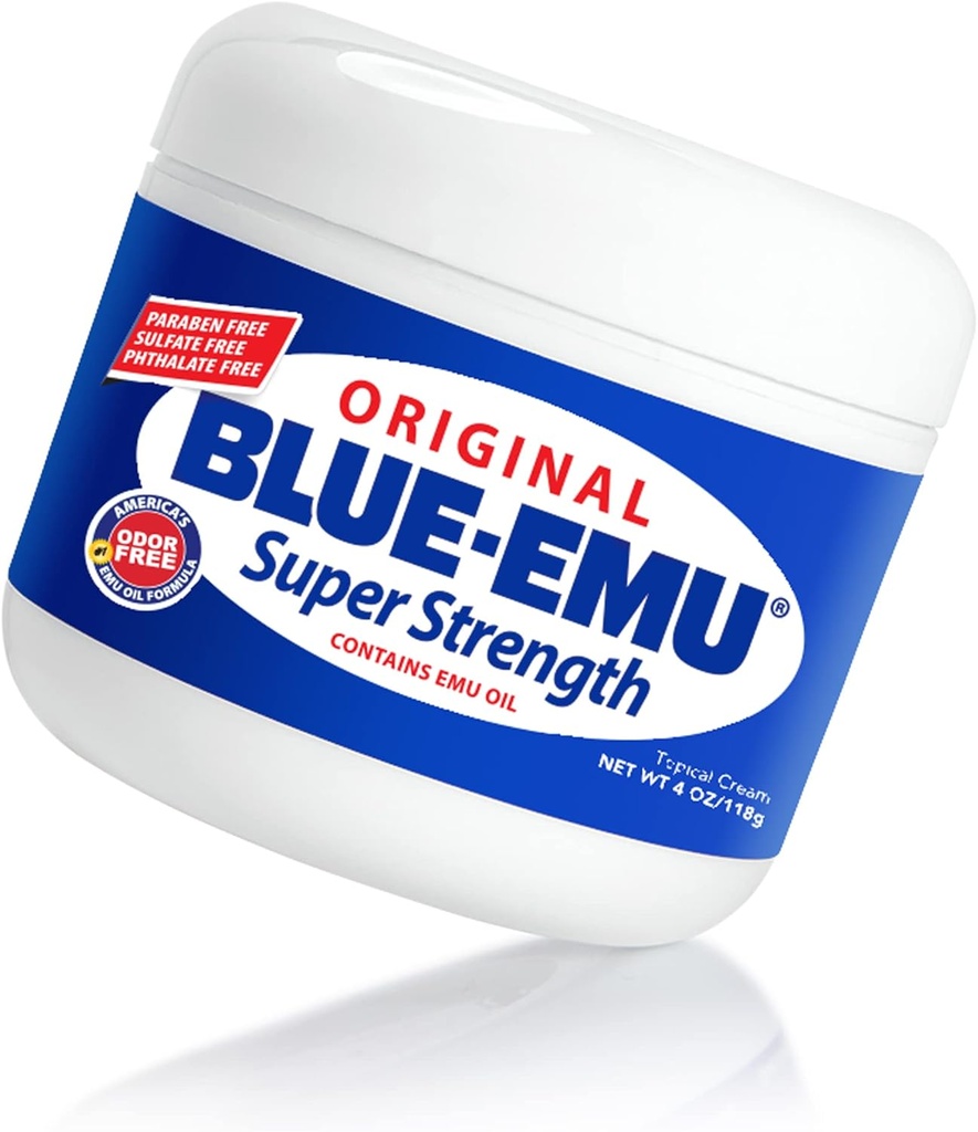 Blue- Emu Original Super Strength Cream, Lindrende muskel & fælles støtte, 4 Oz