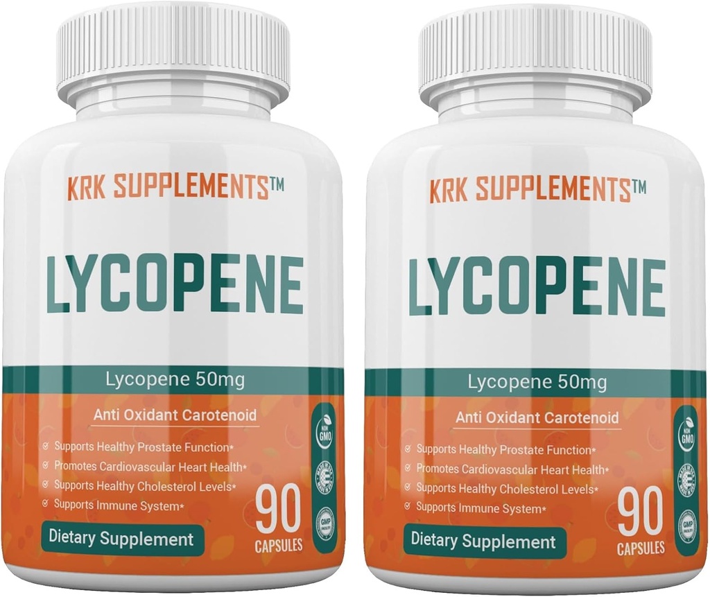 2 flasker Lycopen 50mg 180 Kapsler i alt