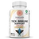 Samsara urter Tik immunforsvar - Japansk Knotweed, Katte claw, Andrographis, Cryptolepis, Sarsaparilla, Resveratrol, Tik Bite Support 240 Kapsler