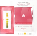 DIAGNOX SUNDHED Kvinder Vaginal pH Test Kit D124; Steril Swabs D124; Home Gær Infektion Test & BV Test Strips D124; Hurtig, Nøjagtig, Clinical Grade pH Balance Home Test D124; FSA / HSA Egnet (pakke med 10)