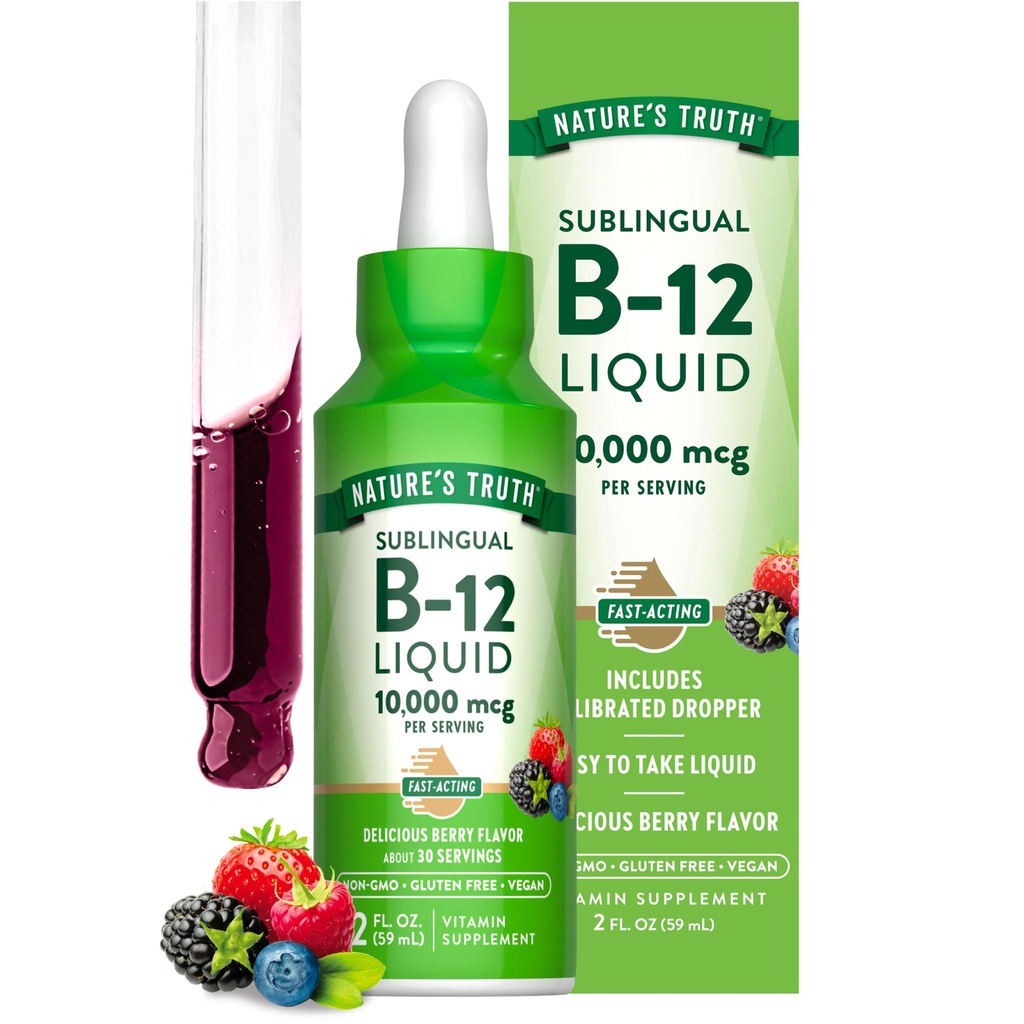 Nature 's Truth B12 Sublingual Liquid Drops against 124; 10.000 mcg