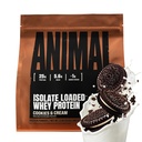 Animal Whey Isolate Protein Powder - Indlæst for Pre & Post Workout Muscle Builder og Inddrivelse med fordøjelige enzymer til mænd og kvinder - 25g Protein, Great Smag, Lavsukker - Cookies & Cream 2 lbs