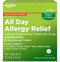 Basic Care Alle dage Allergi, Cetirizin Hydrochloridtabletter, 10 mg, Antihistamin, 90 Tæl (Emballage kan variere)
