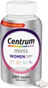 Centrum Minis Sølv kvinders Multivitamin til kvinder 50 Plus, Multimineral supplement med vitamin D3, B Vitamin, non-GMO ingredienser, understøtter hukommelse og kognition hos ældre voksne - 280 Ct