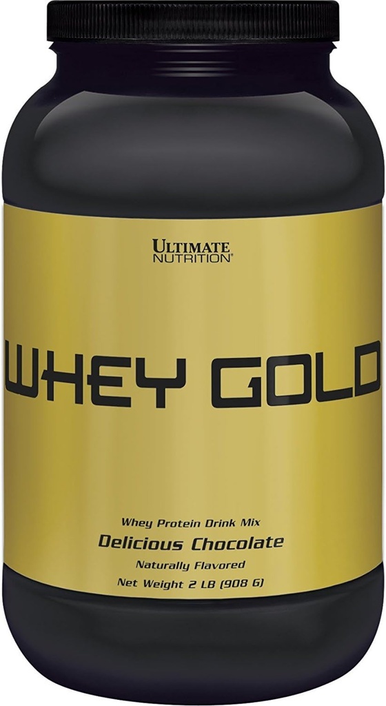 Ultimate Nutrition Whey Gold Protein Powder med 20 Bedste Protein Whey Protein Isolat og Aminosyrer til maksimal muskeludvikling og inddrivelse, 27 Servere, Chokolade