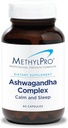 MethylPro Ashwagandha Complex - Ashwagandha, Magnesium + L- Theanine supplement til kvinder + mænd, stress support, rolig, fokus + søvn - 60 kapsler