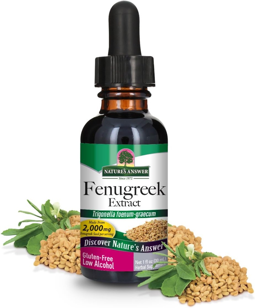 Naturens svar Fenugreek Seed med Organic Alkohol, 1-Fluid Ounce Budd124; Kvindelig reproduktiv støtte Budd124; Støtte til mødre 124; Amning Support Budding124; Naturlig overgangsstøtte (pakke med 1)