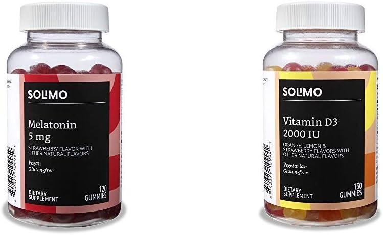 Grundlæggende Melatonin og D3- vitamin Gummies Bundle (2 pakker)