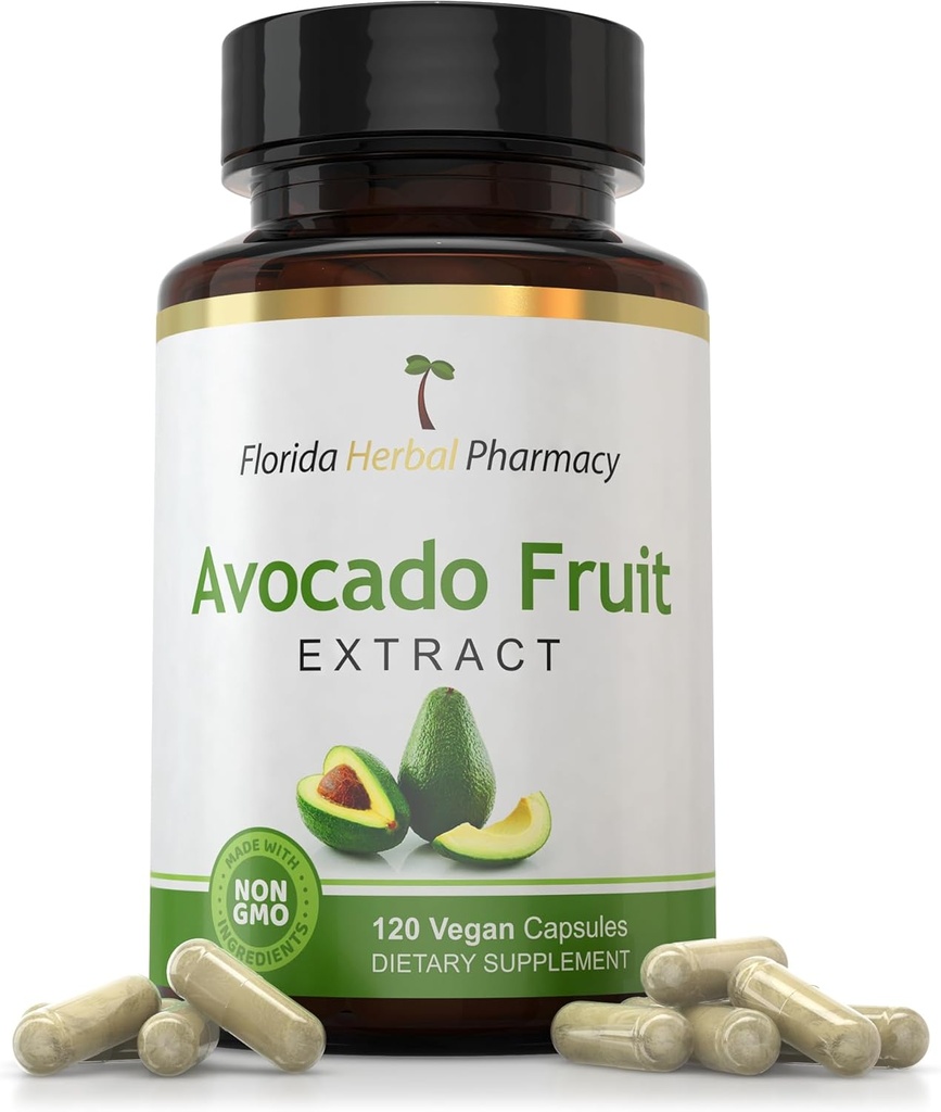 Florida Herbal Apotek, Avocado Fruit Extract Supplement Kapsler 10: 1 (120 Kapsler)