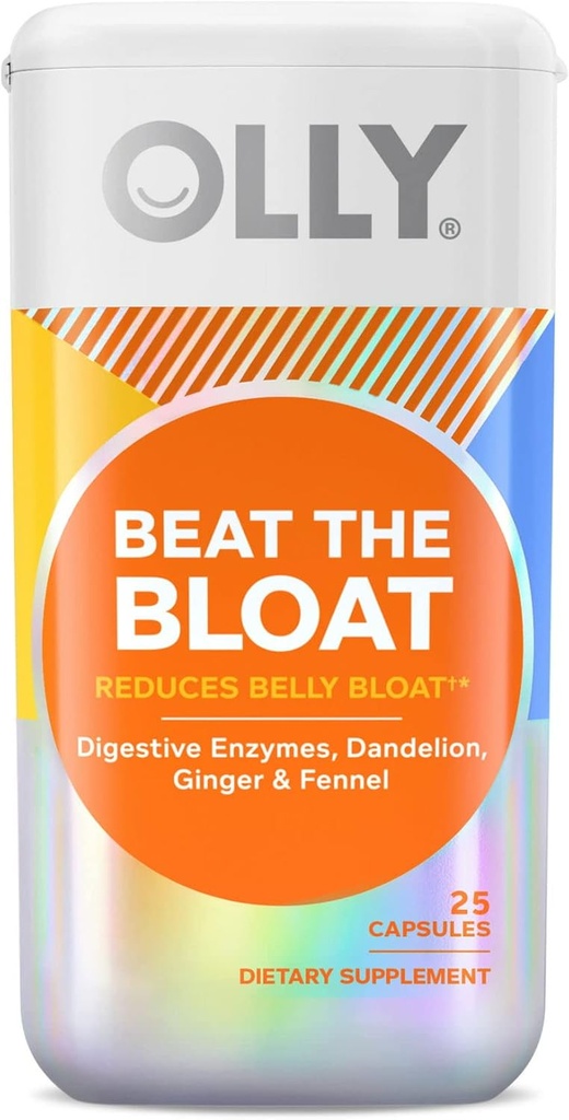 YHN Beat Bloat Capsule Supplement, fordøjelsesstøtte, 25 Ct