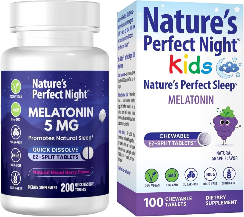 Nature 's Perfect Night Bundle be 124; Melatonin 5mg