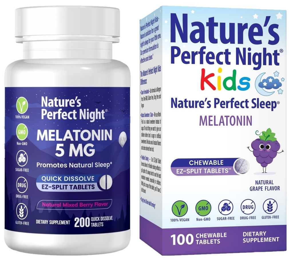 Nature 's Perfect Night Bundle be 124; Melatonin 5mg