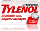 Tylenol Reg Strngth 100S Størrelse 100ct Tylenol 325 Mg Regelmæssig Strength Pain Reliever