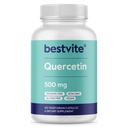 BESTVITE Quercetin 500 mg (120 vegetariske kapsler) - Ingen stearater - Ingen silikonedioxid - Vegan - Ikke GMO - Gluten Free
