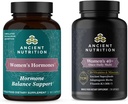 Ancient Nutrition Women's Hormones Capsules, 60 Count + Multivitamin for Women 40+ Once Daily, 30 Count