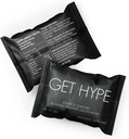 GET Hype Energy Gummy; Vegan, Non- GMO, Gluten- Free Energy Supplement med koffein, Vitamin B12, B6, C-vitamin & Zinkcreme 124; Boost Focus, Mental Clarity & Energy