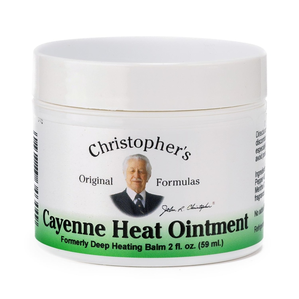 Christopher 's Original Formulas Cayenne Heat Salve, Varm Urtematisk for discomfort & Circulation, 2 fl oz