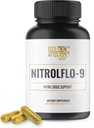 Golden Efter 50 NitrolFlo- 9 - Nature- drevet nitrogenoxid supplement med Pomegranate Extract, Grape Seed, og S7 ® - Understøtter næringsstofcirkulation og optimal energi - 60 kapsler