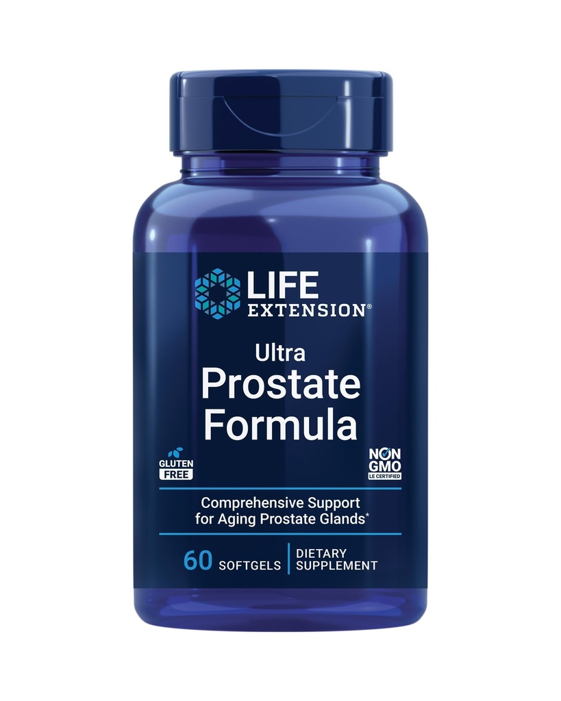 Life Extension Curcumin Gurkemeje & Ultra Prostata Formel med Saw Palmetto, 60 Kapsler & 60 Softgels Bundle