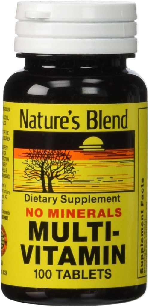 Naturens Blend Multi- Vitamin No Minerals 100 Tabs (Model: 3824)