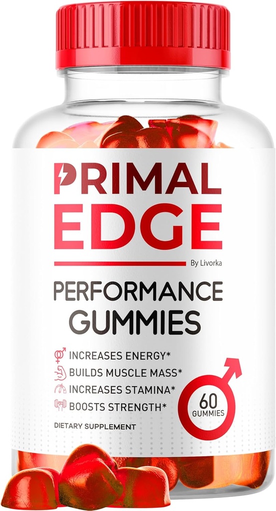 Primal Edge Herre Gummies, Primal Edge, Primal Edge Gummies, Primal Edge Advanced Formel Gummies, Primal Edge Supplement Gummies, Primal Edge Support Gummies, 60 Gummies for 1 Måned