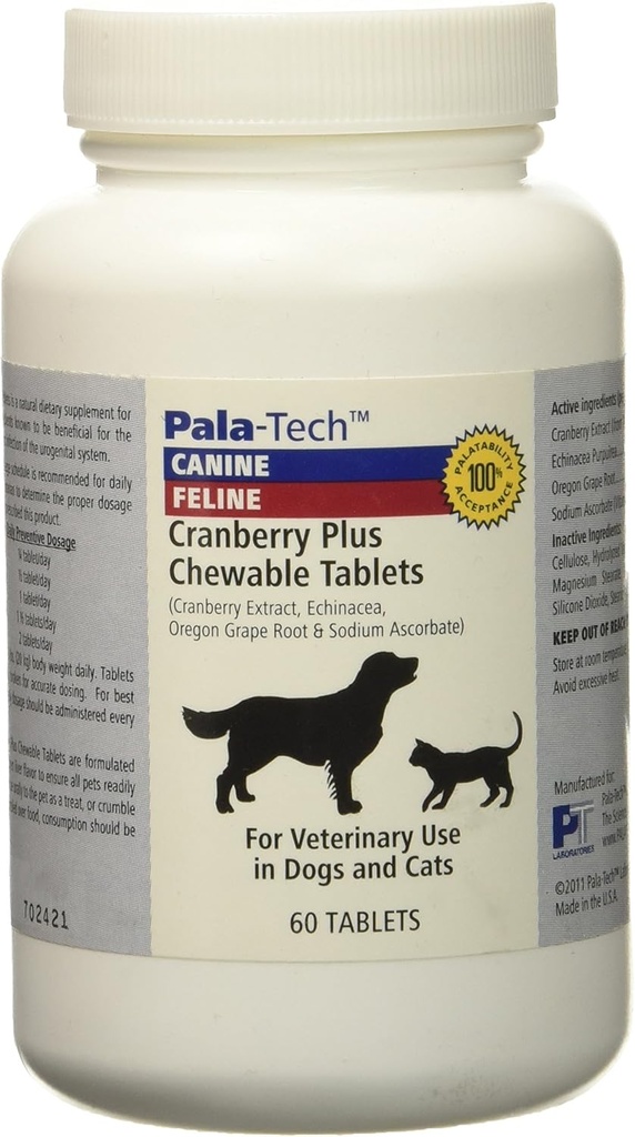PalaTech Cranberry Plus Chewable Tablets (60 faner) by Pala Tech