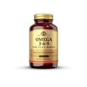 Solgar 1300 mg Omega 3- 6- 9- 60 Softgels - Støtte til fælles & hudsundhed - non-GMO, Gluten Free - 20 Servere