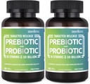 Zentastisk Probiotika & Prebiotika Supplement - 50 Millioner CFU - for mænd og kvinders immunforsvar & fordøjelsessygdomme - 16 Stammer - Hylde Stabil - 120 Forsinkede Release Veggie kapsler