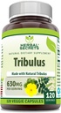 Urtehemmeligheder Tribulus 630 Mg 120 Veggie kapsler Supplement 124; Non- GMO Note 124; Gluten Free