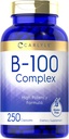 Carlyle B- 100 Complex Vitamin Note 124; 250 kapsler