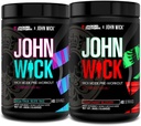 Jacked Factory X John Wick - Wick Mode Pre Workout Powder - Intense Energy, Battle- Ready Focus, Ustoppelig engagement, og Sheer Will - Baba Yaga Blue Raz & Osaka Cherry Blossom (80 Servere)