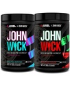 Jacked Factory X John Wick - Wick Mode Pre Workout Powder - Intense Energy, Battle-Ready Focus, Unstoppable Commitment, and Sheer Will - Baba Yaga Blue Raz & Osaka Cherry Blossom (80 Servings)