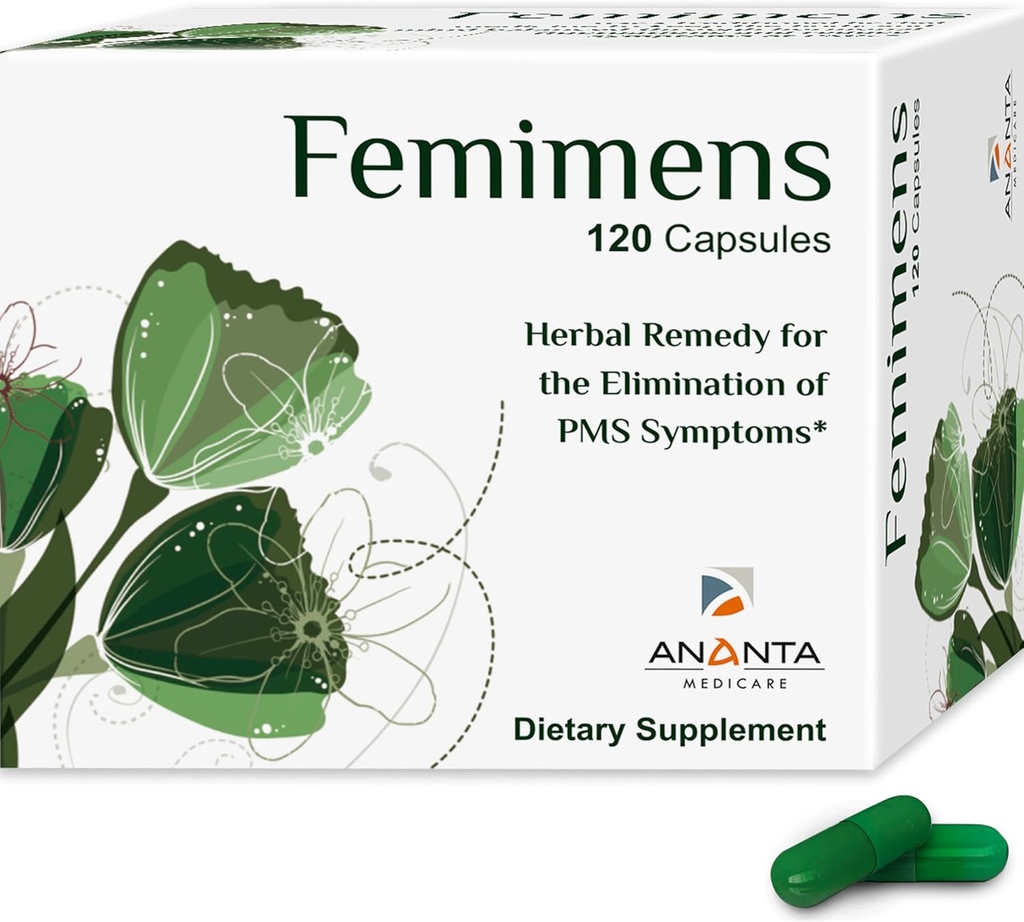 FEMIMENS Anata Medicare - Herbal supplement til kvinders wellness & cykel support - 120 kapsler