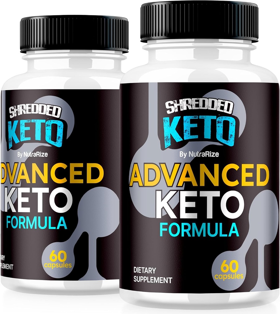(2 Pack) Shredded Keto piller, Premium Keto Shred vægttab kapsler, Alle naturlige Keto supplement til støtte Fitness og Body Goals, Official ShreddedKeto Anmeldelser (120 Kapsler)