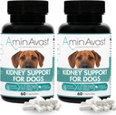 AminAextent Nyre Support for Hunde, 1000mg 2- Pack - fremmer Natural Nyre funktion - Aids in Health and Vitality of Aging Nyrer - Nemt administreret - 60 sprinkle kapsler