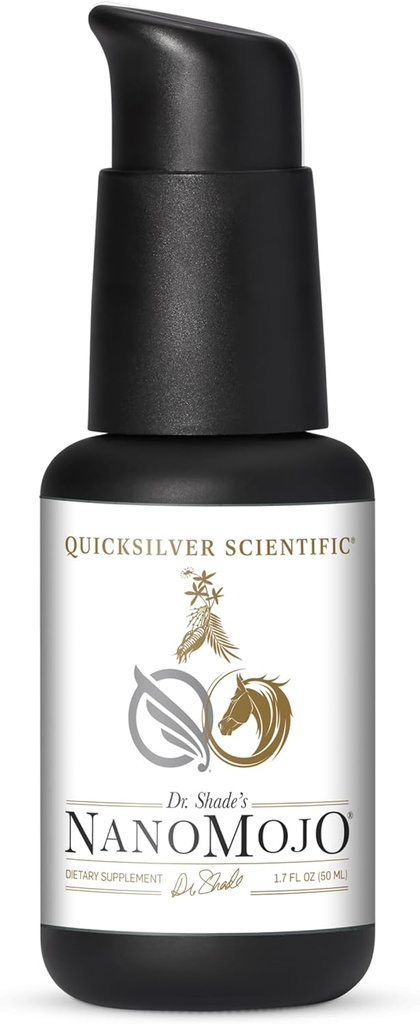 Quicksilver Scientific NanoMojo - Male- Specifikt Endurance Elixir & Energy Boost Support - 19 urter herunder Epimedium til mænd, Rhodiola ekstrakt, Herbal Ginseng, og Adaptogene urter (1.7oz / 50ml)