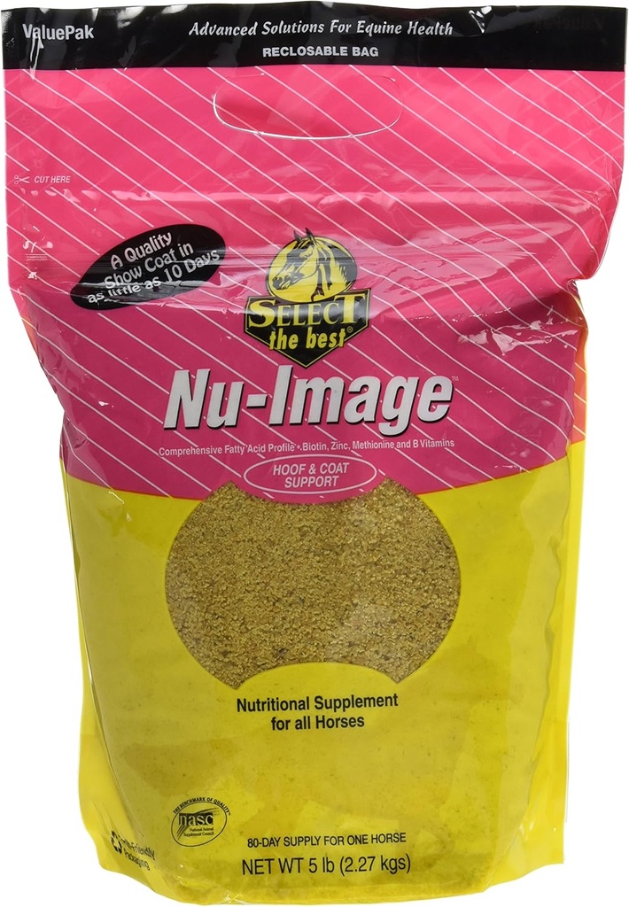 RICHDEL 784299040502 Nu- Image Hoof & Coat Support for Heste, 5 LB