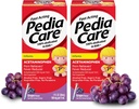 Spædbørn Acetaminophen Oral Suspension Liquid, Fastvirkende Spædbørnssmerter Reliever / Feber Reducer med Easy- to- Use Springe, Zero Alkohol eller Aspirin eller Ibuprofen, Grape Flavor, 1 fl oz (2 Pack)