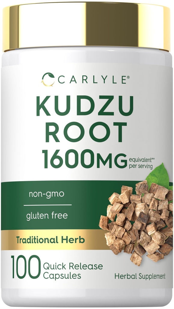 Carlyle Kudzu Root str. 124; 100 Extract Kapsler nr. 124; Non- GMO og Gluten Free Formel nr. 124; Traditional Herbal supplement