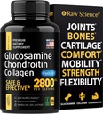 Glucosamin Chondroitin MSM kapsler - Fælles supporttillæg til voksne, 2800 mg Triple Strength Vitaminer: Glucosamin HCL, Chondroitin Sulfate med OptiMSM - Reducerer fælles ubehag, 120 kapsler
