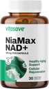 Vitasave NiaMax NAD + Supplement - 300mg Niacinamid Riboside per kapsel - Højpotens NAD + Prækursor for energi, sund aldring og metabolisk funktion - Vegan, ikke-GMO, Gluten- fri (30 kapsler)