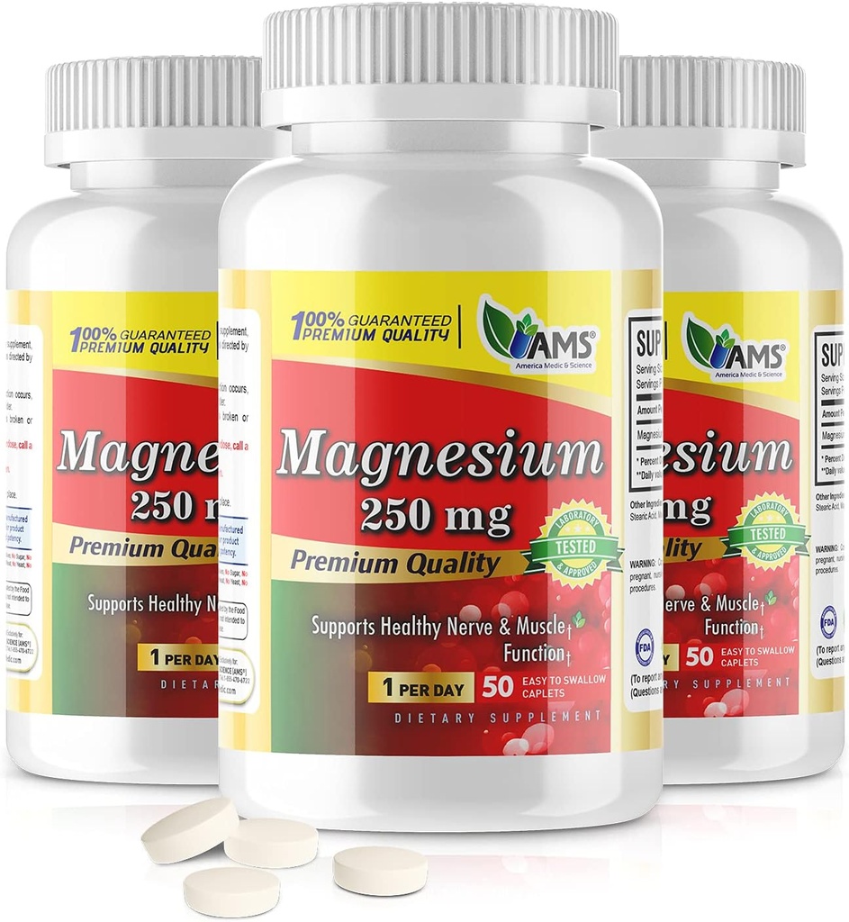 America Medic & Science Magnesium 250 mg (150 kapsler)