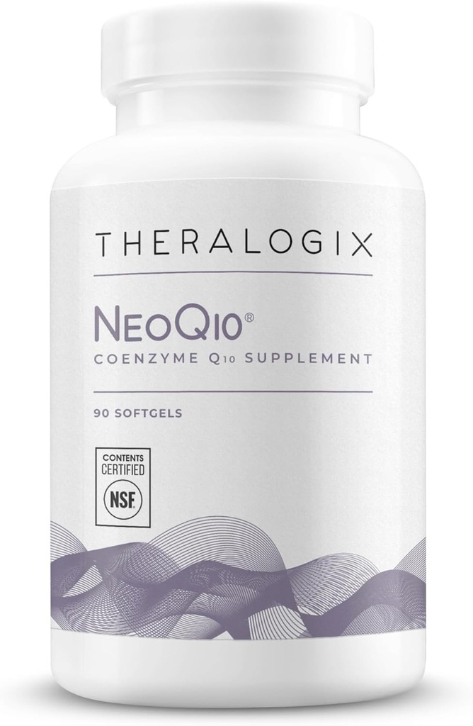 Theralogix NeoQ10 Coenzym Q10 Supplement - Heart Health & Fertility Support - CoQ10 Fertilitet supplement til mænd og kvinder * - NSF Certified - 90 Softgels (90- Day Supply)